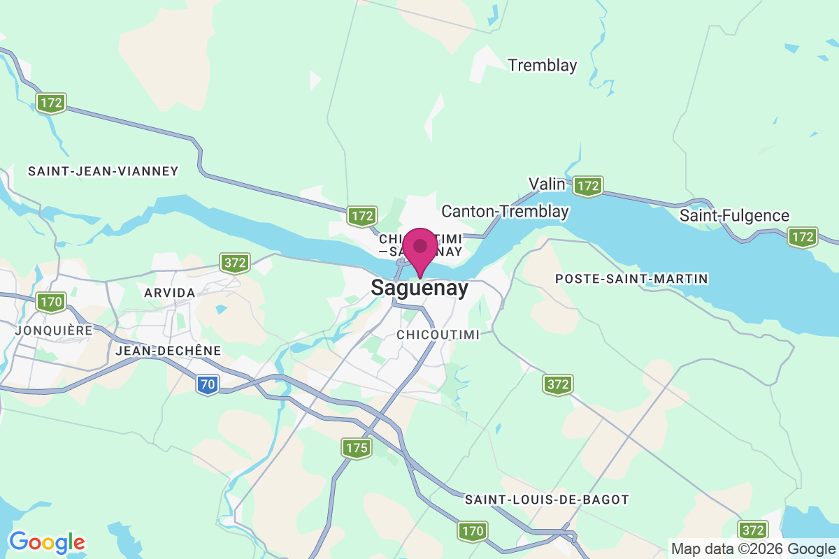 Chicoutimi map