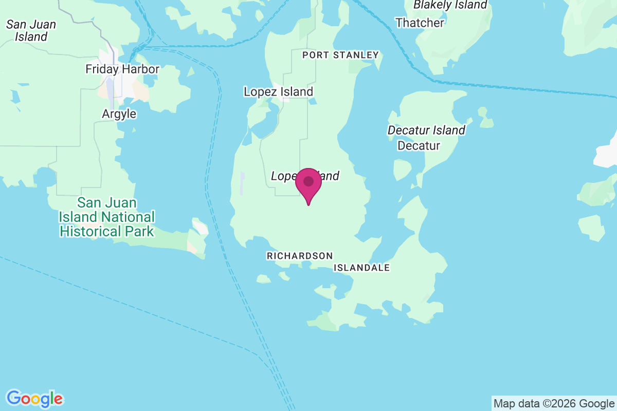 Lopez Island map