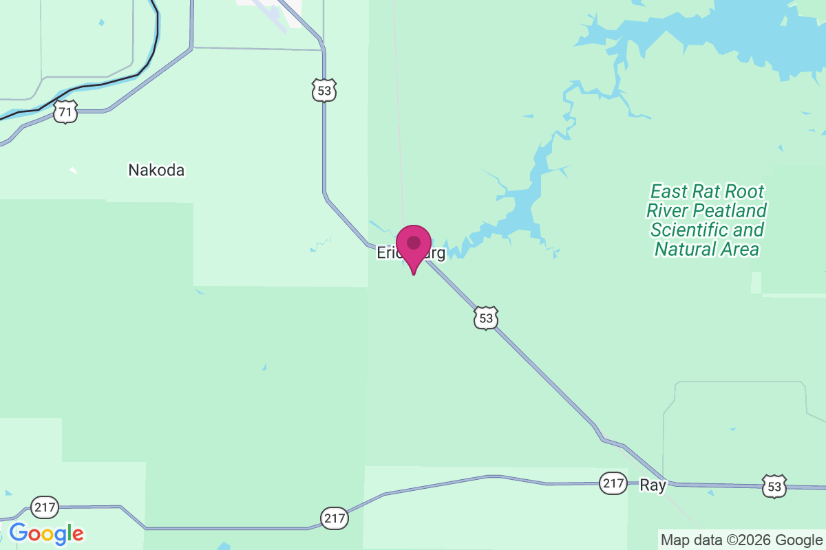 Ericsburg map