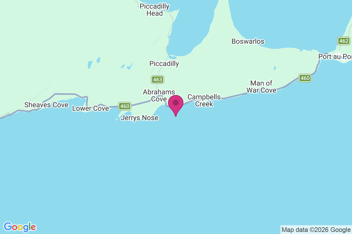 Abrahams Cove map