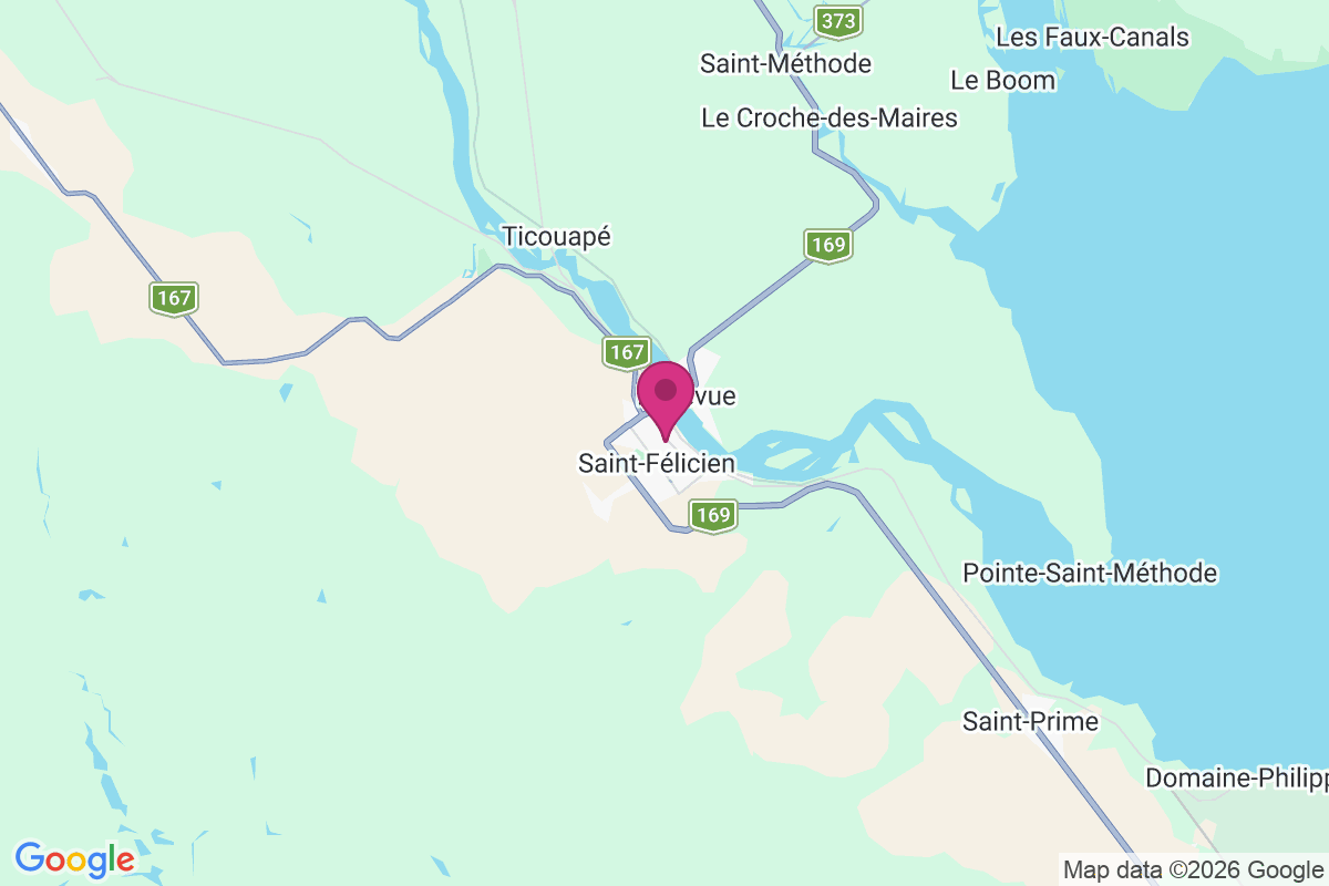 Saint-Felicien map