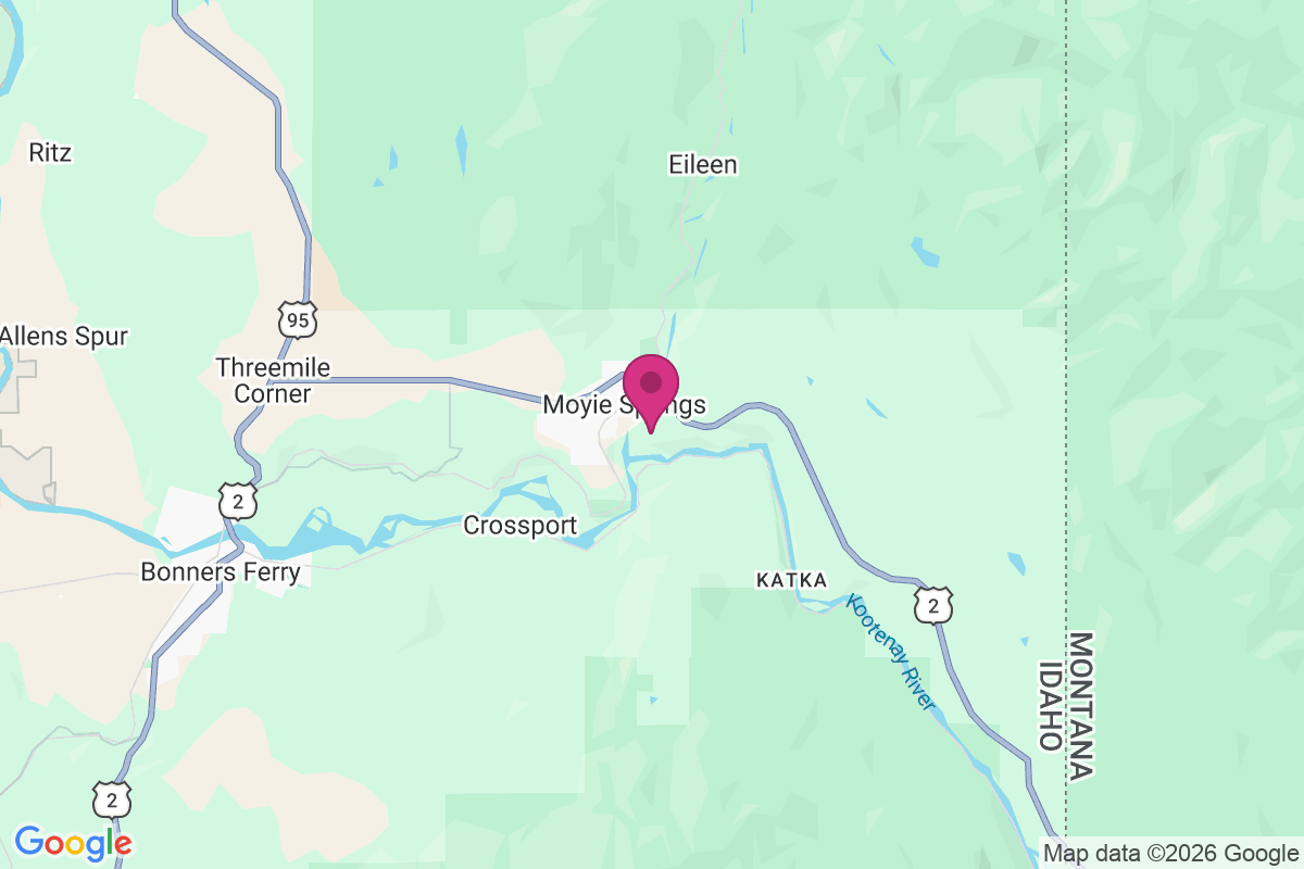 Moyie Springs map