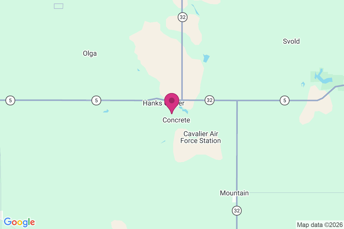 Hanks Corner map
