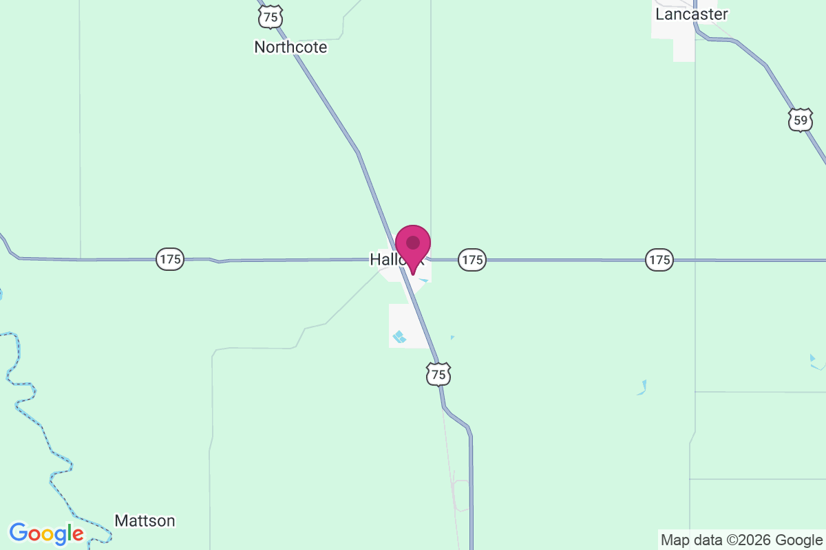 Hallock map