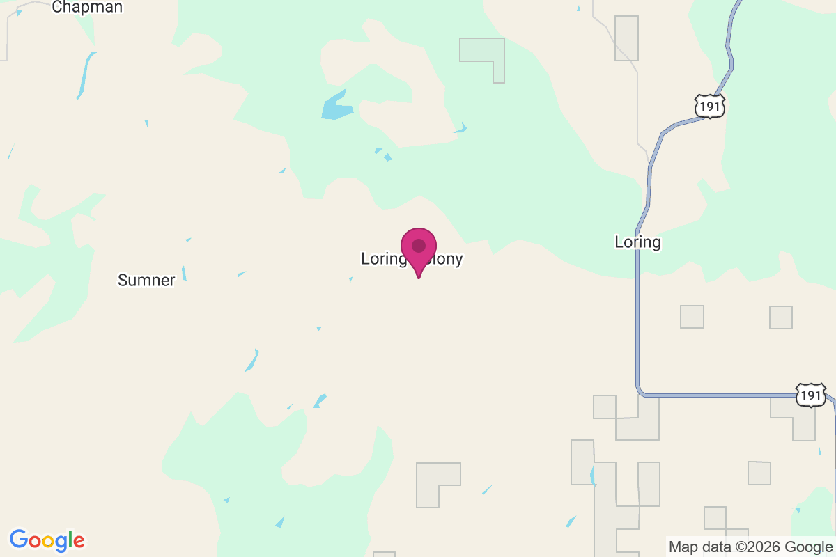 Loring Colony map