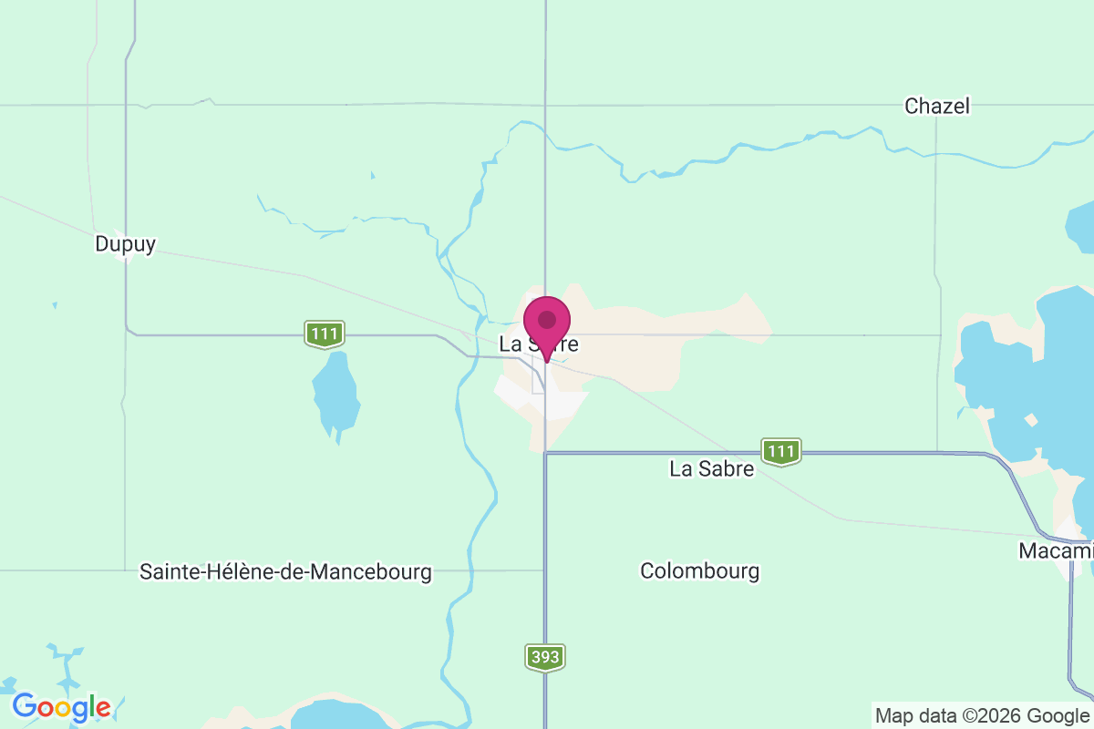 La Sarre map