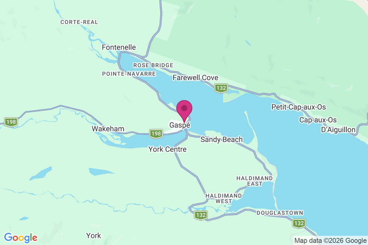 Gaspe map