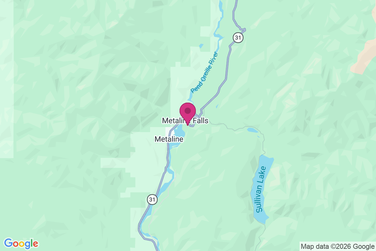 Metaline Falls map
