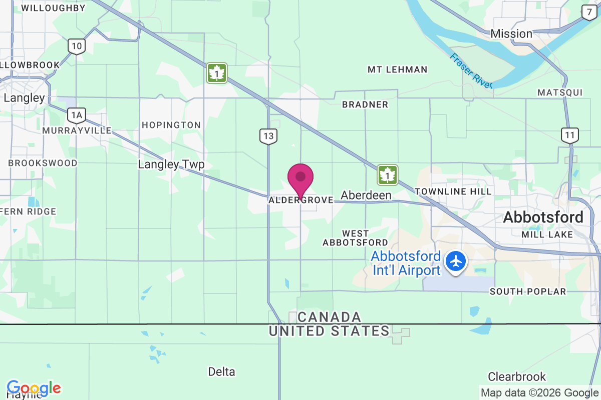 Aldergrove map