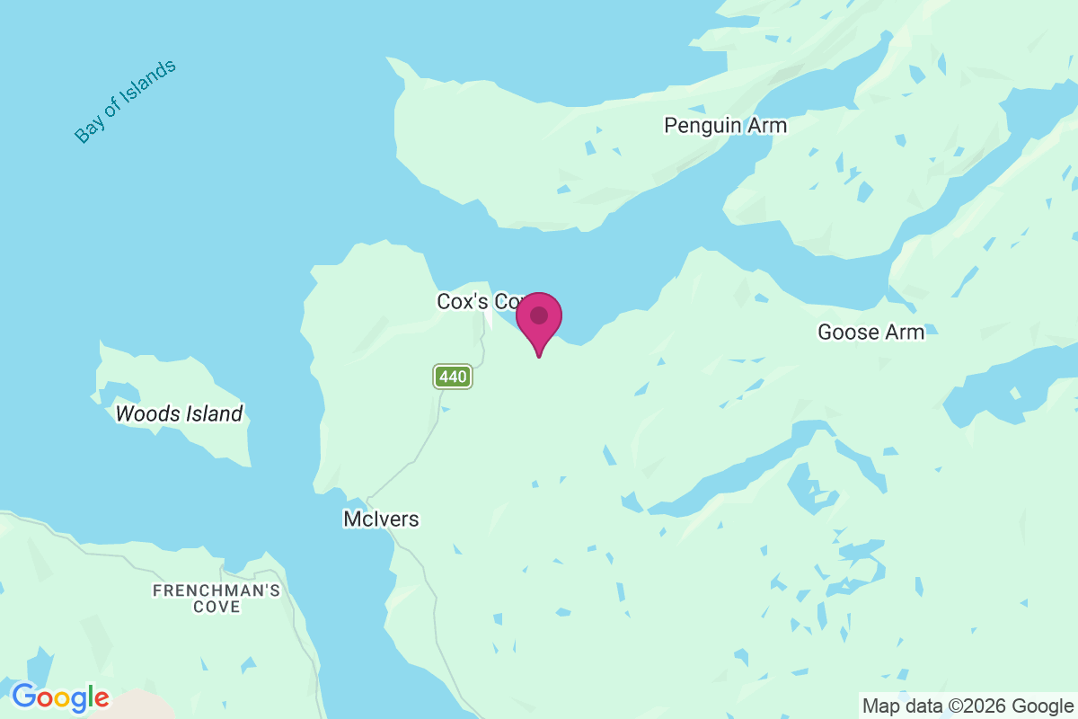 Cox Cove map