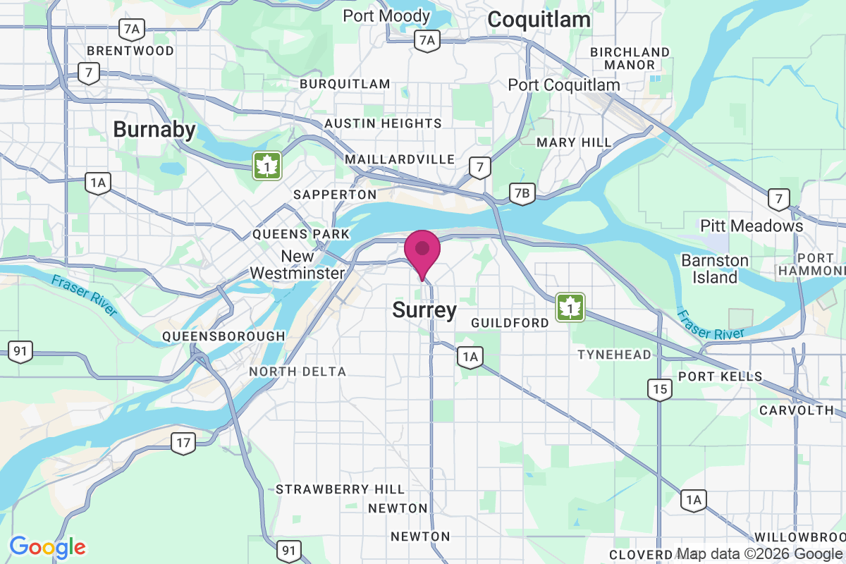 North Surrey map