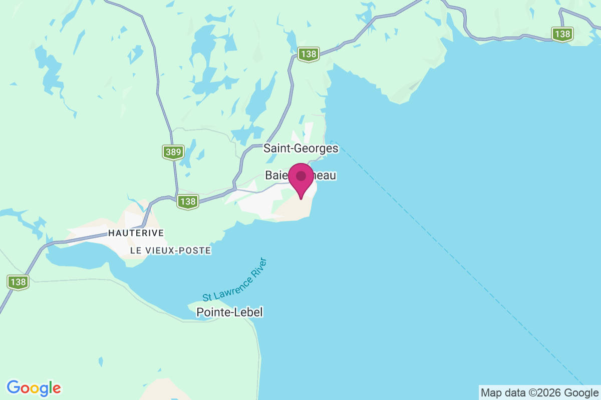 Comeau Bay map