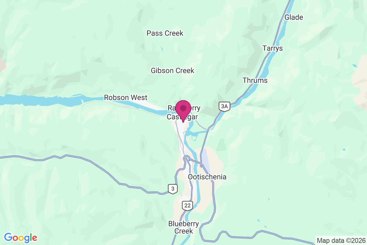 Castlegar map