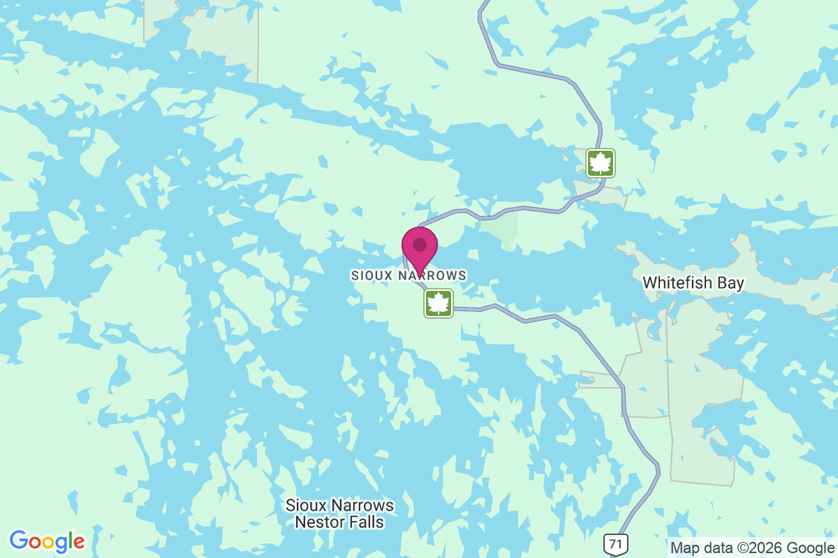 Nestor Falls map