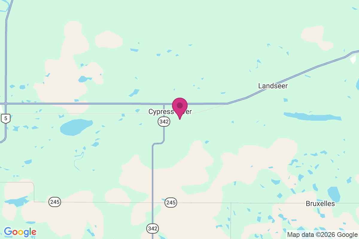 Cypress River map