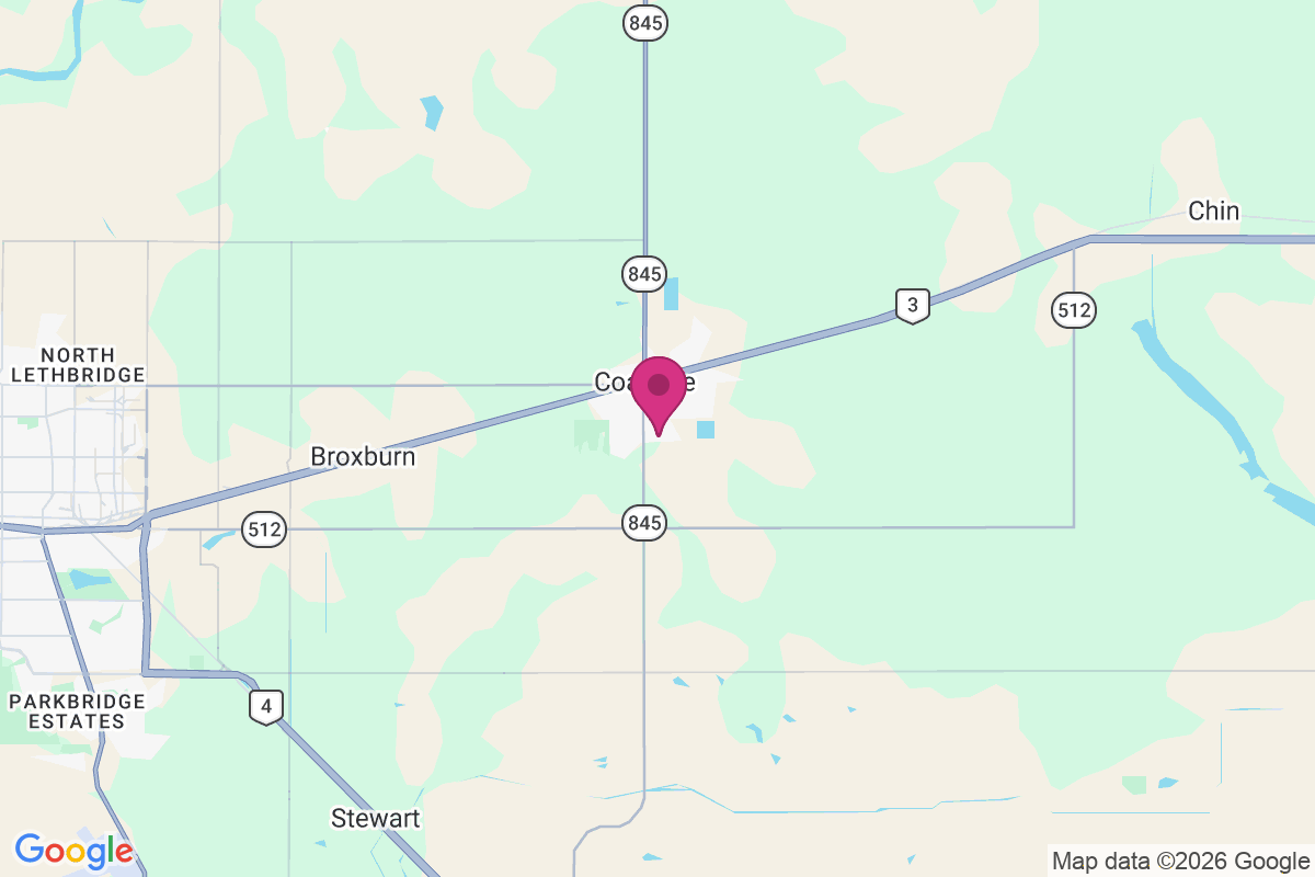 Coaldale map