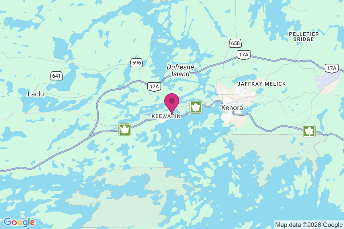 Keewatin map