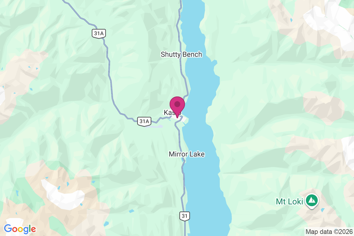 Kaslo map