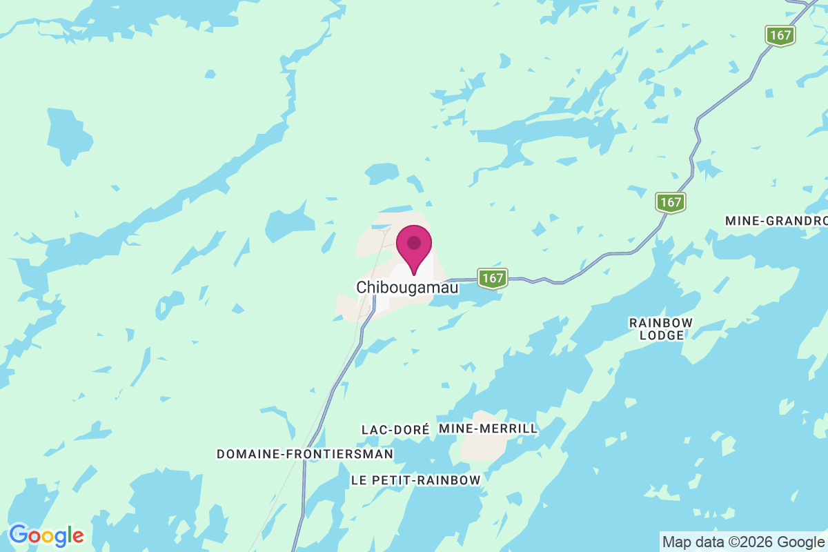 Chibougamau map