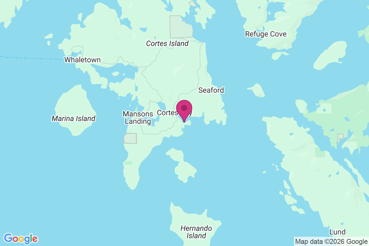 Cortes Bay map