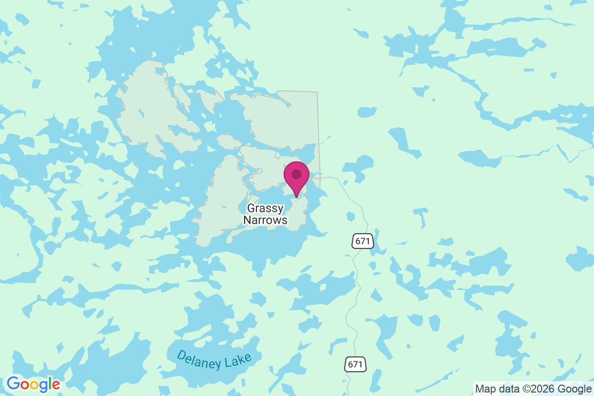 Grassy Narrows map