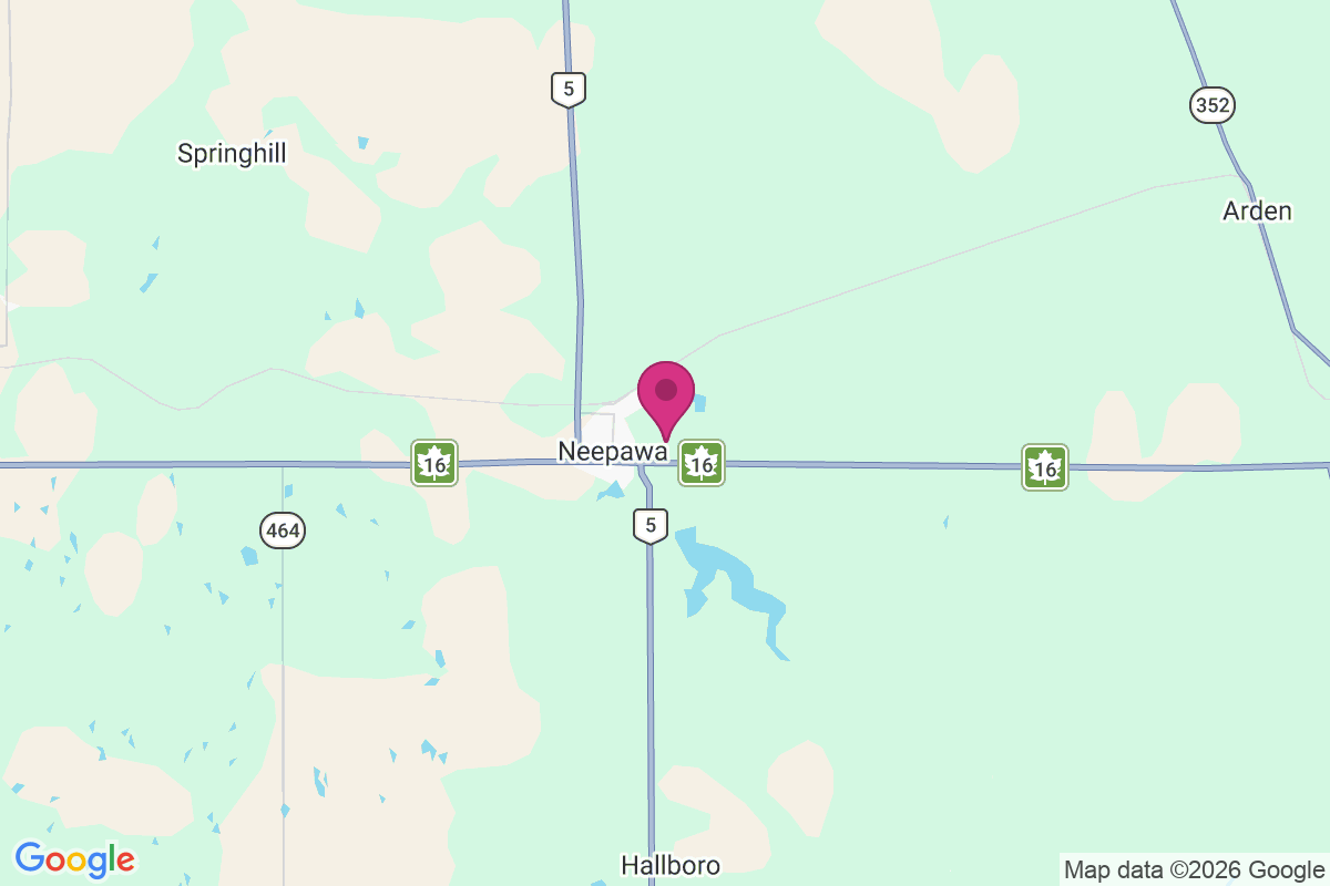 Neepawa map