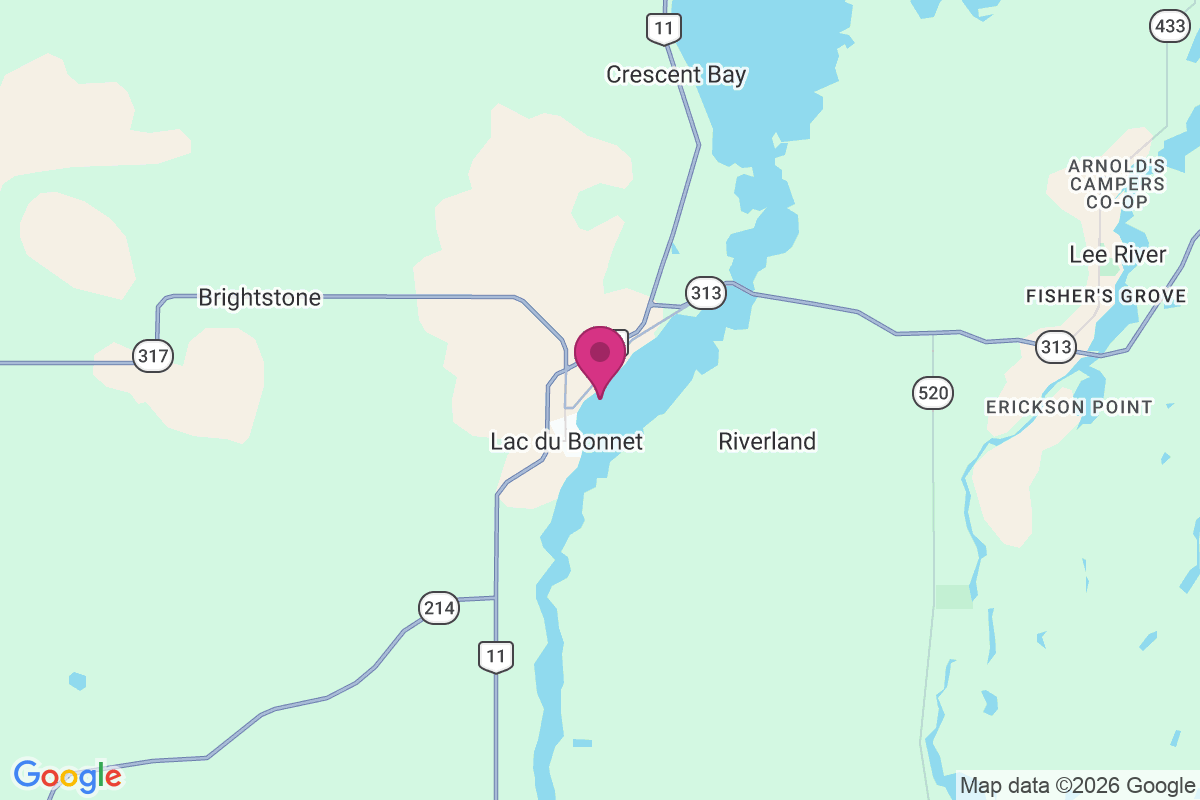 Lac du Bonnet map