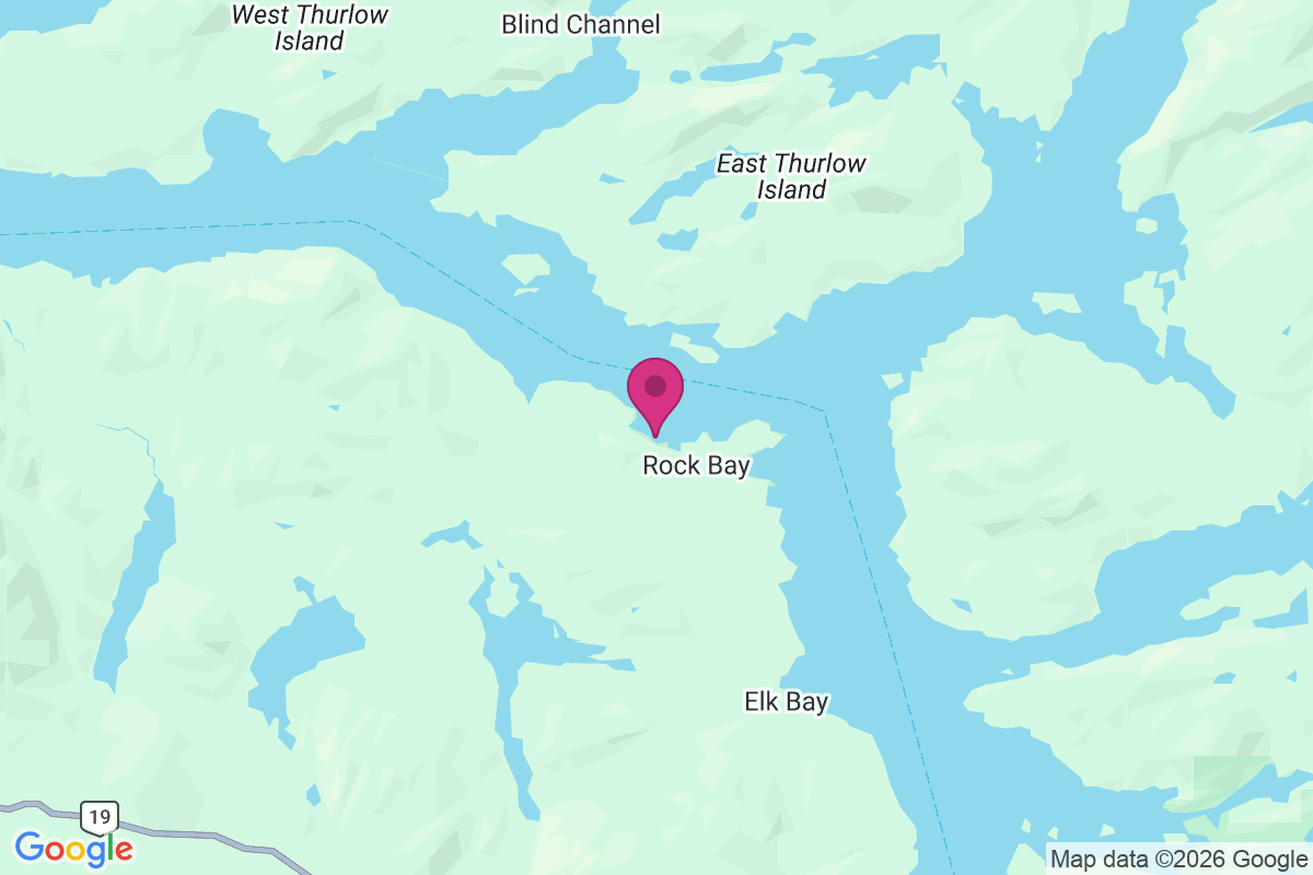 Rock Bay map