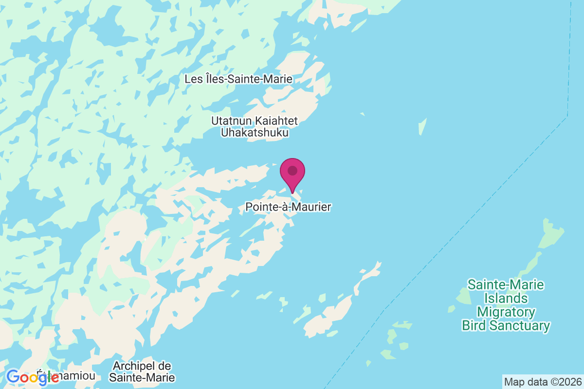 Point au Maurier map