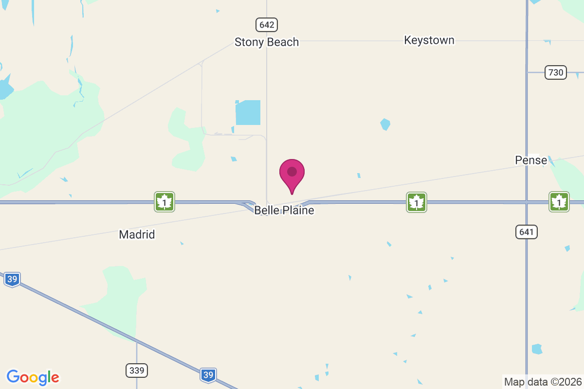 Belle Plaine map