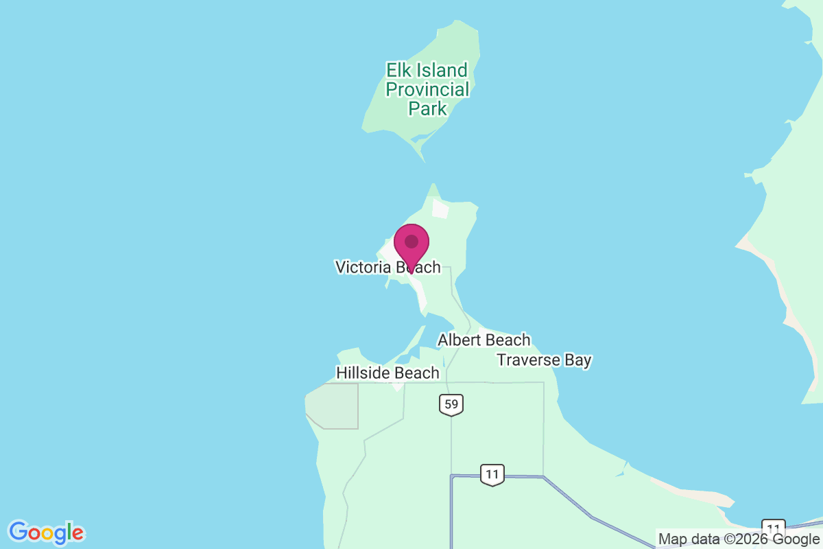 Victoria Beach map