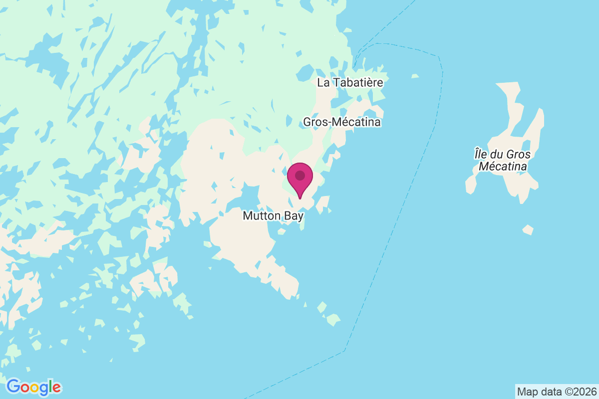 Mutton Bay map