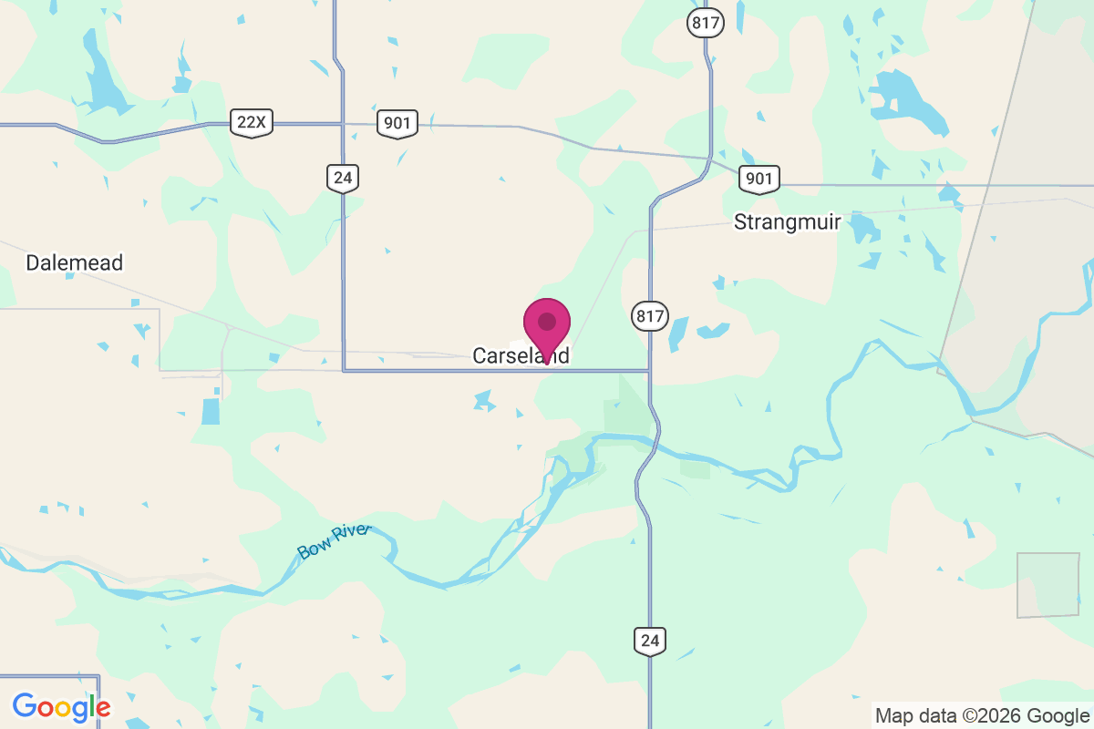 Carseland map