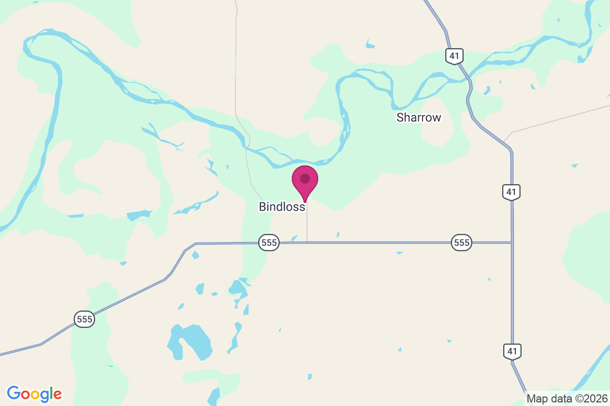 Bindloss map