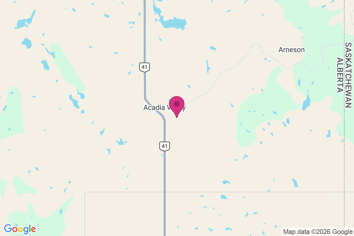 Acadia Valley map