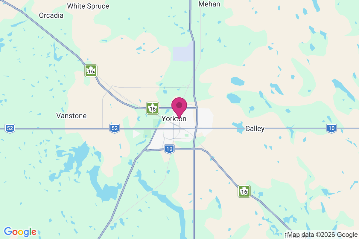 Yorkton map