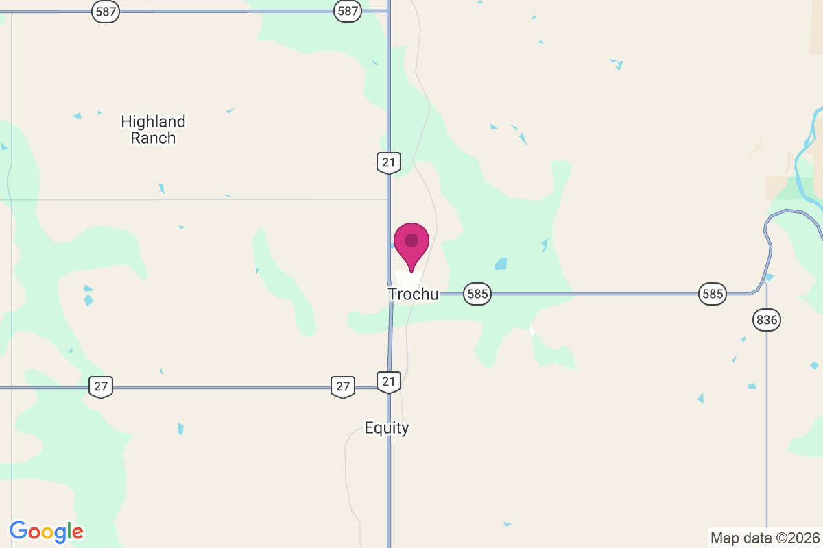 Trochu map
