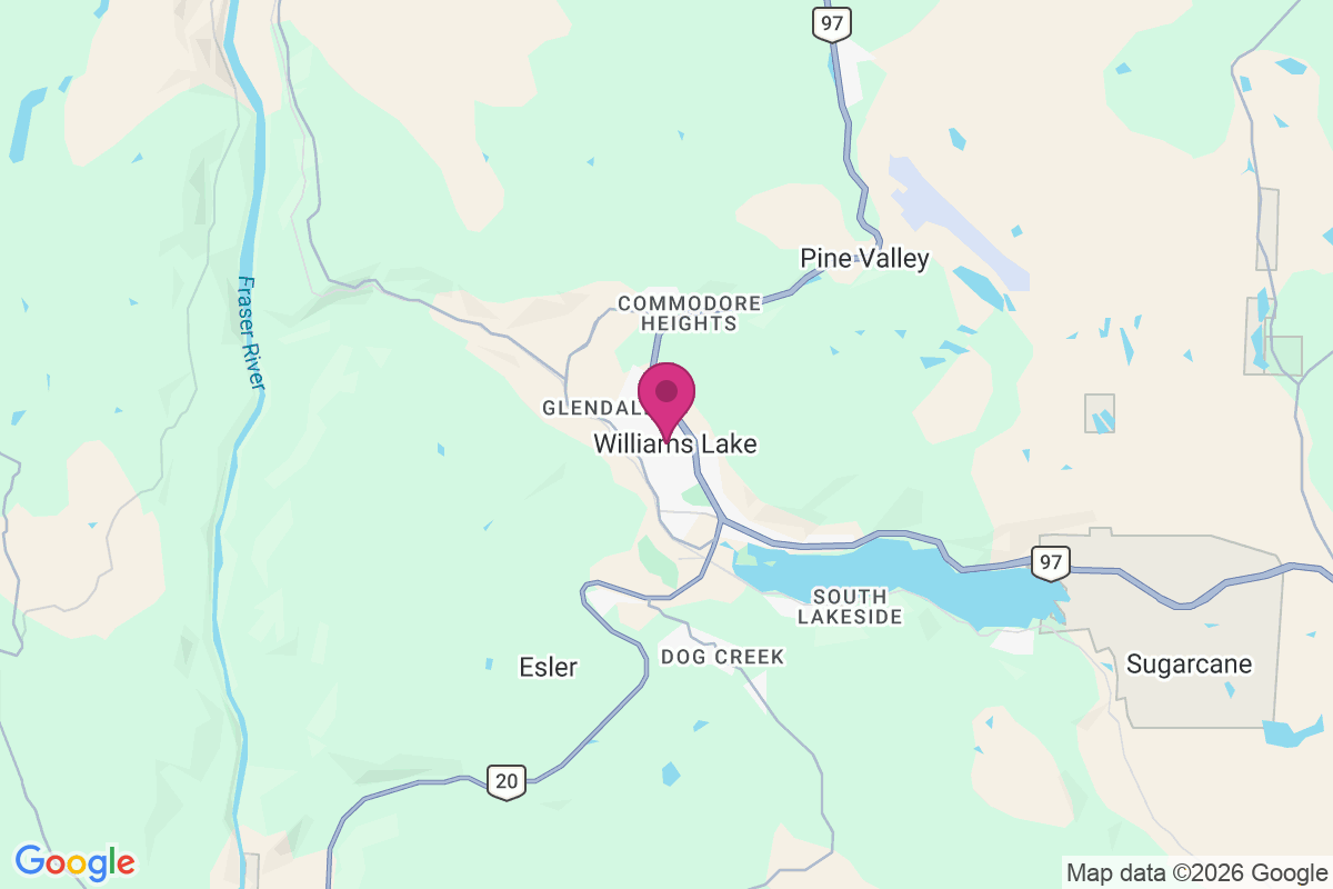 Williams Lake map
