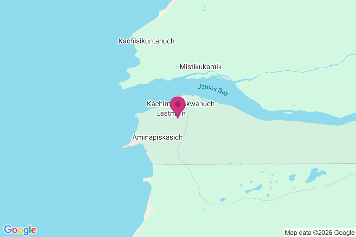 Eastmain map
