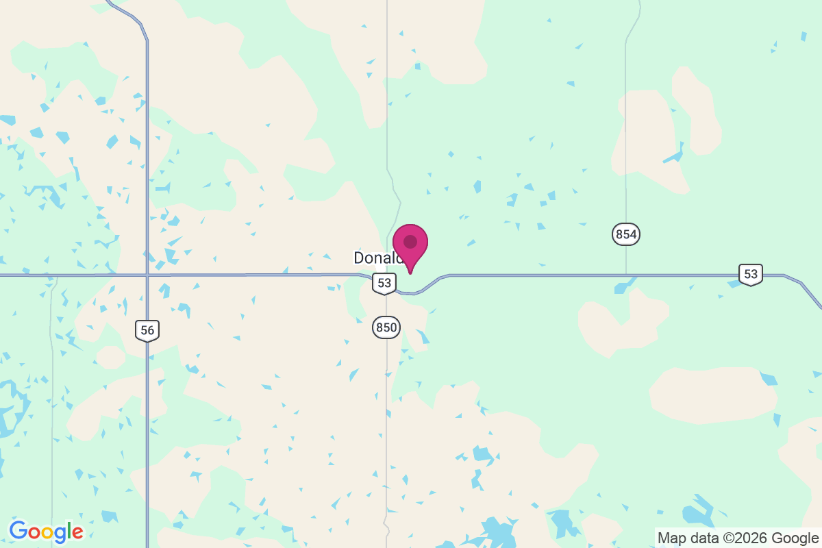 Donalda map