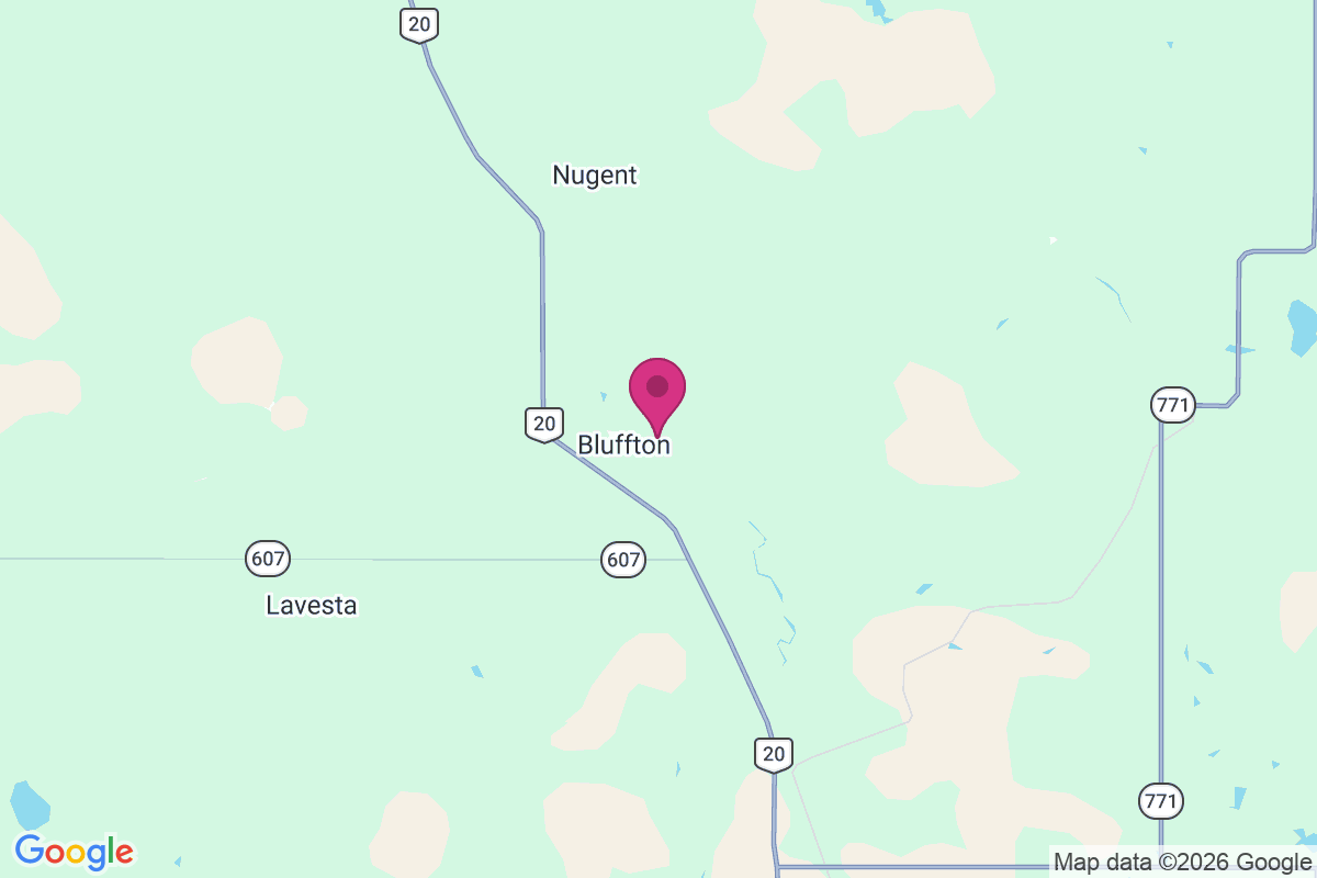 Bluffton map