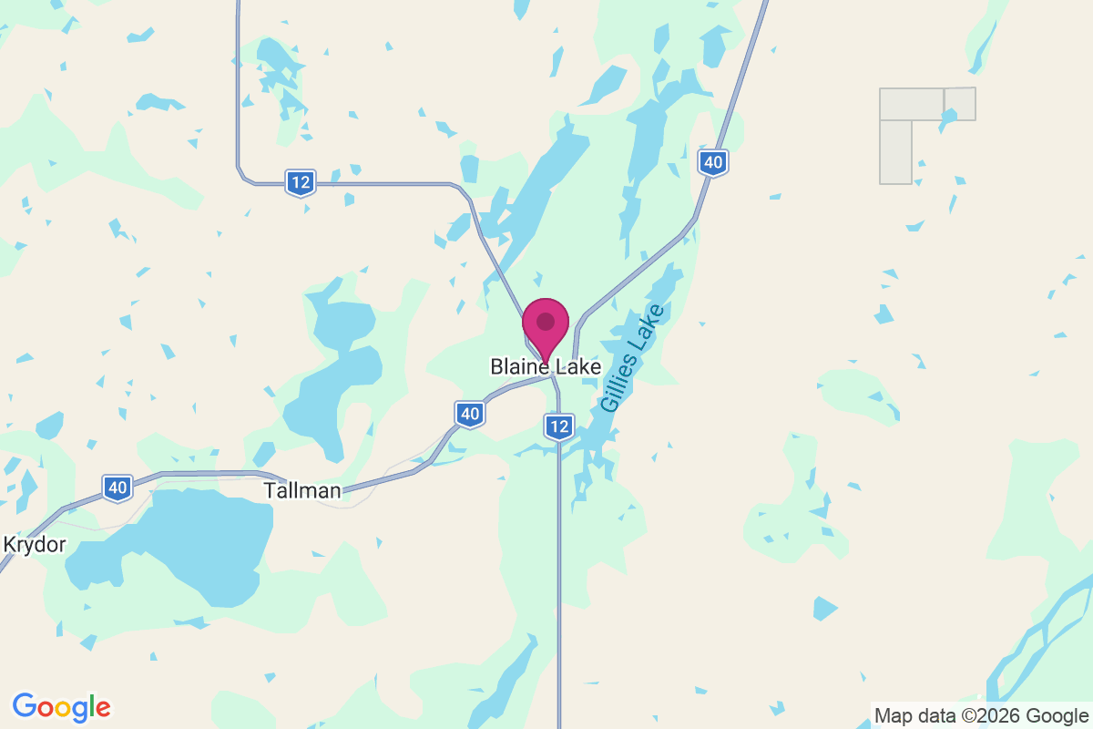 Blaine Lake map