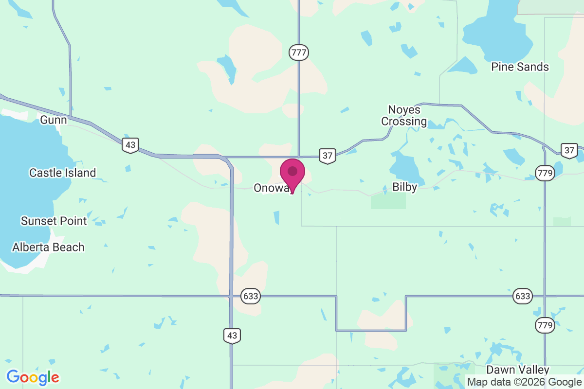 Onoway map