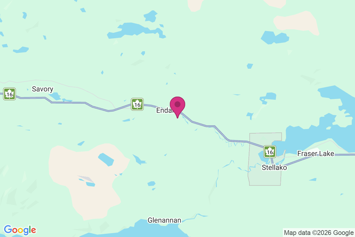 Endako map
