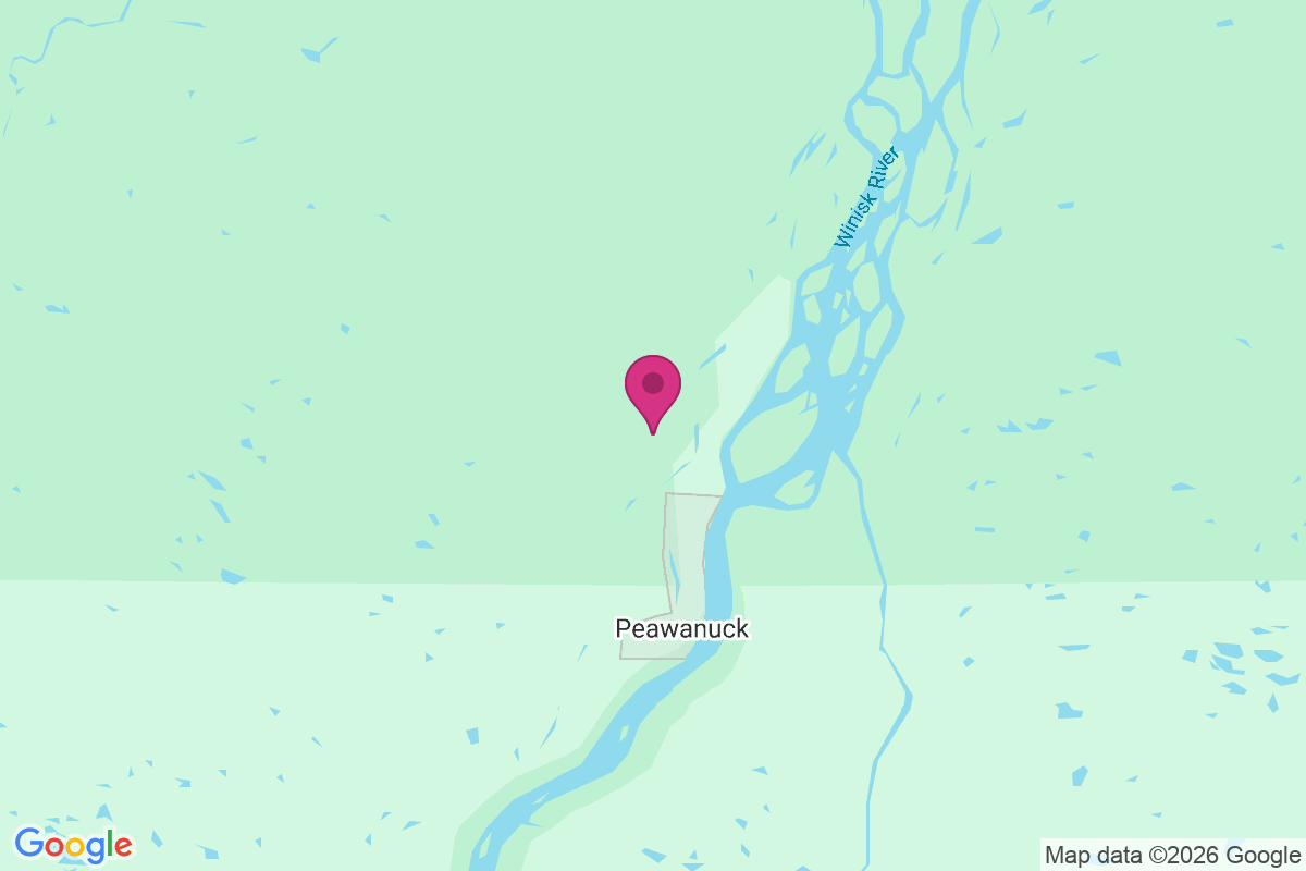 Peawanuck map