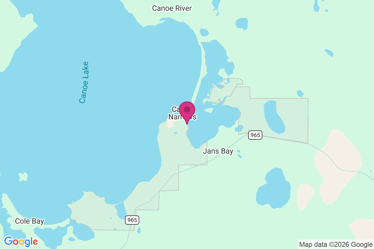 Canoe Narrows map