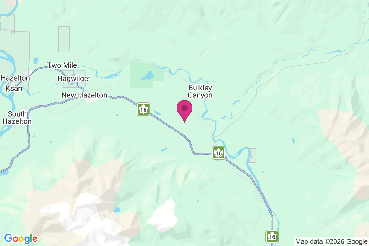 Bulkley Canyon map