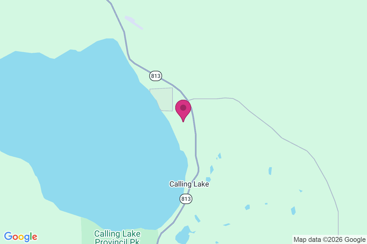 Calling Lake map