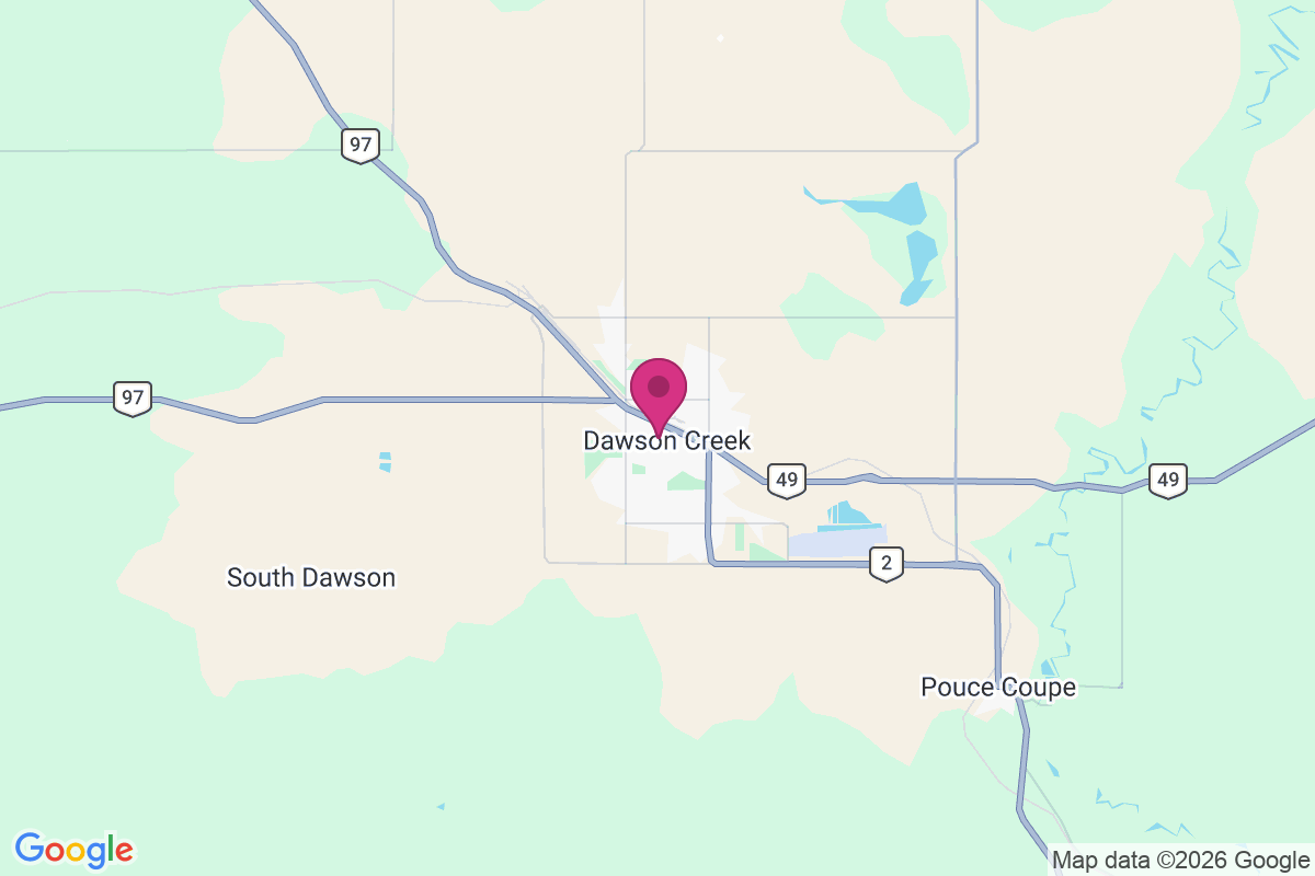 Dawson Creek map