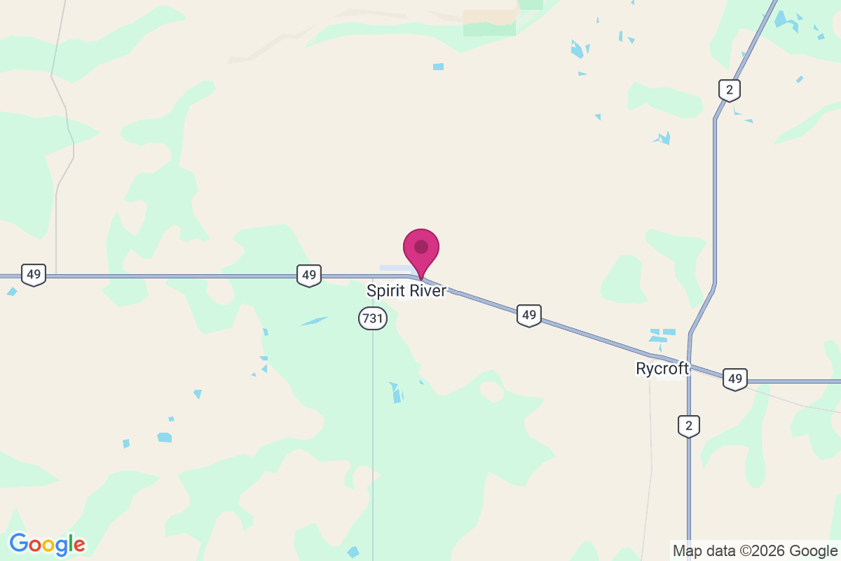 Spirit River map